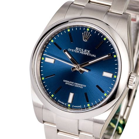 rolex oyster perpetual blauw 37|rolex oyster perpetual 39 114300.